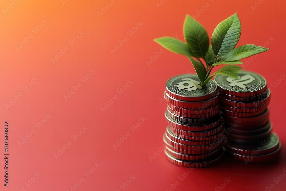 Aufkleber asset management tracker flat design top view resource innovation theme 3d render vivid
