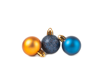 Christmas tree ball isolated on white background. Christmas toy and decor. Decorative Christmas...