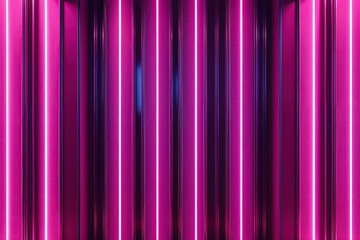 Vibrant 3D Neon Wallpaper with Stunning Glow Effects and Vertical Line Design