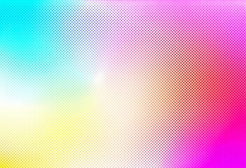 Abstract colorful halftone gradient background