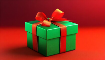 Obraz premium gift box with ribbon