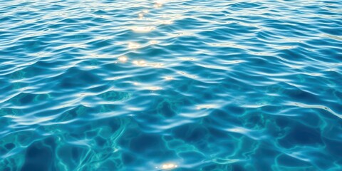 Obraz premium Rippling water with gentle waves reflecting sunlight, reflecting, water