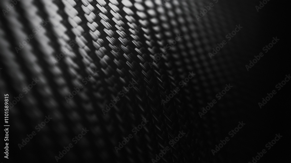 Poster textured black carbon surface showing intricate patterns and depth in lighting