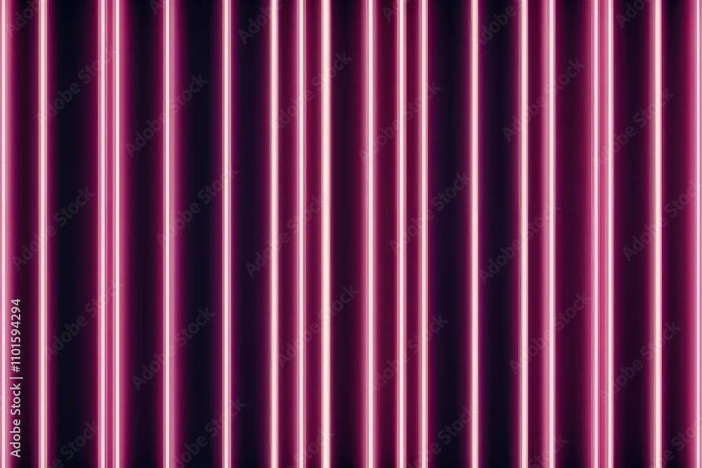 Aufkleber mesmerizing three-dimensional abstract background of glowing neon vertical lines at night