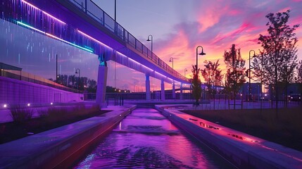 Fototapeta premium An innovative public art project transforming spaces in the bridge city