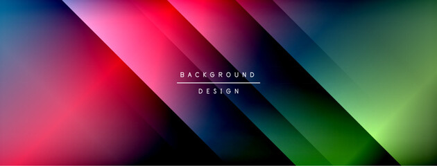 Colorful gradient with lines made of shadow and light. Creative background