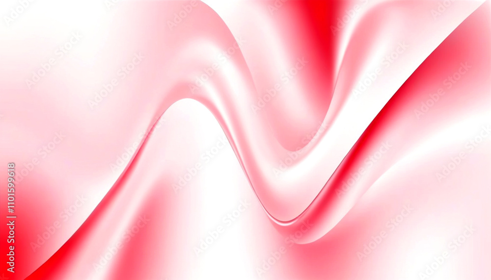 Poster flowing fabric in vibrant shades of red and white creating a mesmerizing pattern