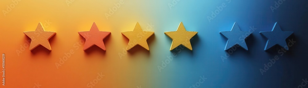 Poster employee feedback panel flat design side view engagement and success theme 3d render complementary c