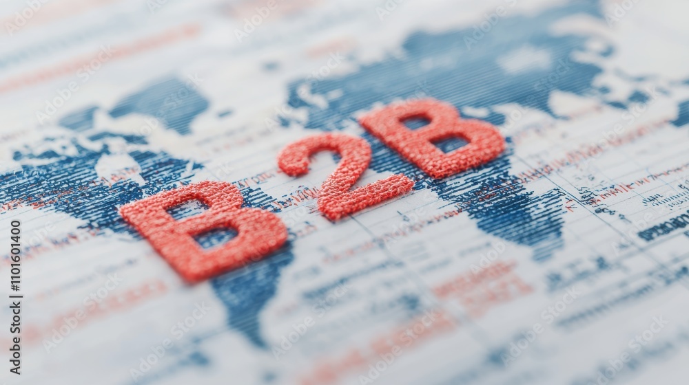 Poster b2b business transactions global map document visual professional context analytical perspective dat
