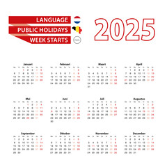 Calendar 2025 in French language with public holidays the country of Belgium in year 2025.