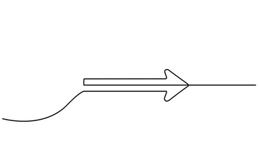 WebArrow Symbol Continuous Line Icon, Road Sign Continuous Line Icon, Arrow Symbol Continuous Line Icon.