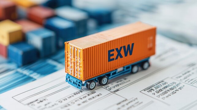 Trade agreement exw terms supply chain logistics business document office close-up commerce insights