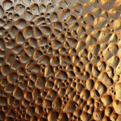 Close-up of hammered bronze surface with artistic texture, texture, hammered