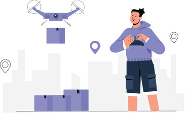 Express Delivery Services Illustration