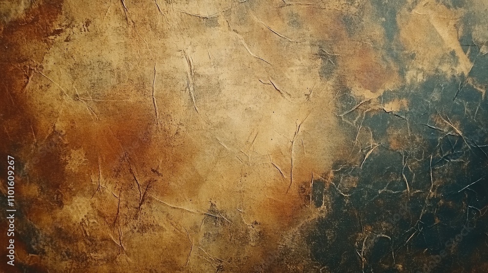 Aufkleber textured background of weathered vintage paper featuring rich earthy tones and intricate patterns, i