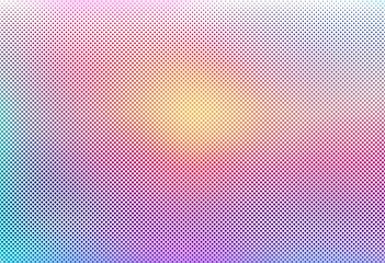 Abstract colorful halftone gradient background