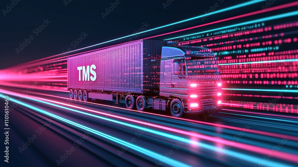 Poster efficient transport management system interface with data visualization digital environment tech con
