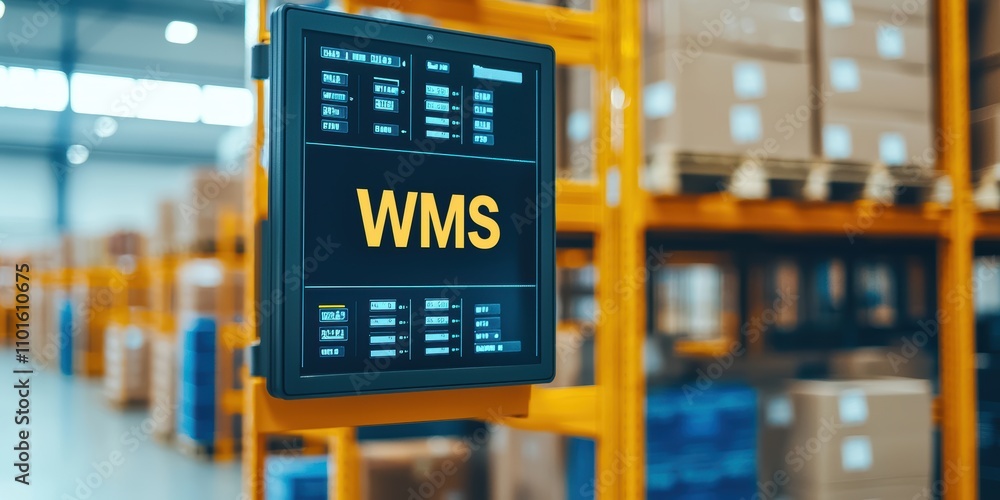 Aufkleber insights into warehouse management systems a dashboard overview of an organized digital environment