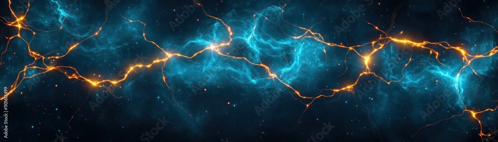 Aufkleber explore the infinite a cosmic map with glowing pathways branching into infinite possibilities, unvei