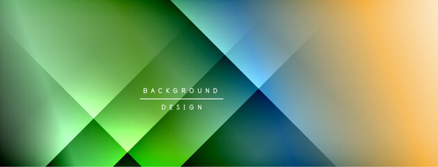 Fototapeta premium Dynamic shadow lines with gradient colors geometric background