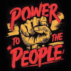 Rising fist of adult people, male and female, over dramatic blue sky with sun light, anger protest revolution inspiration motivation or teamwork concept