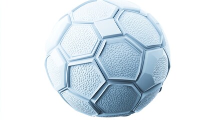 Fototapeta premium Futuristic Textured Soccer Ball Design Concept