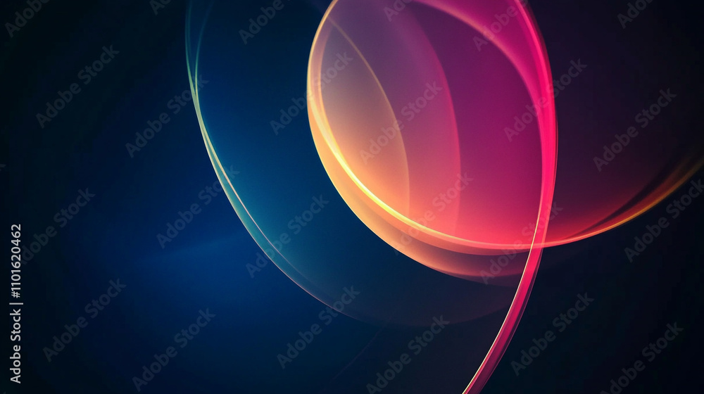 Aufkleber colorful swirling patterns create a stunning abstract design on a dark background