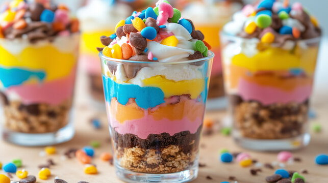 Recipe Book Cover Featuring Mini Dessert Cups