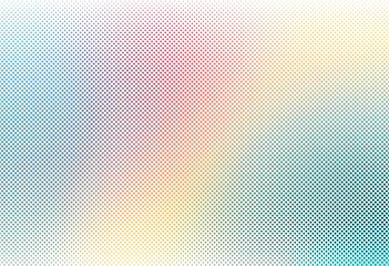Abstract colorful halftone gradient background