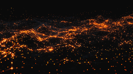 Fototapeta premium abstract professional business team people innovation connection of line from nail node to node on map background , networking concept