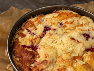 cake in a baking dish