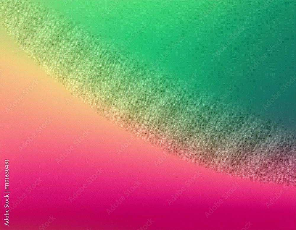 Wall mural pink and green gradient background design with grainy noise texture effect web banner design product