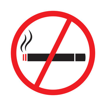 no smocking icon vector, no tobacco day, stop smocking day design, no cigarette, smocking kills, danger, vector illustration on transparent background