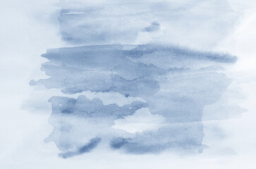 Abstract blue watercolor background texture