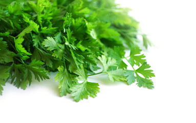 Parsley isolated on white background