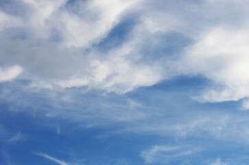 Fototapeta premium White clouds in blue sky