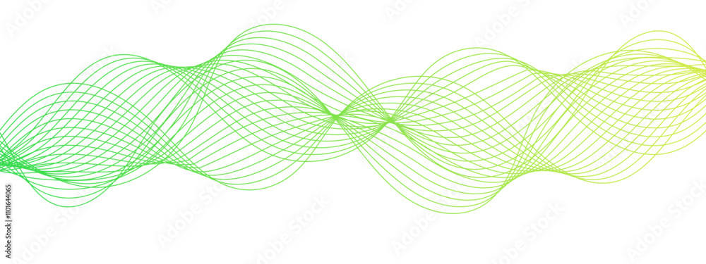 Poster Abstract colorful glowing frequency sound wave technology curve lines. Geometric Technology, data frequency gradient lines. Flowing wave lines and glowing design for banner, wallpaper, Business card