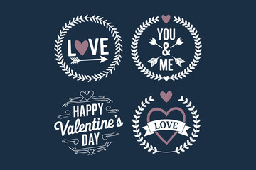 Celebrating Valentine's Day with Love Icons vector