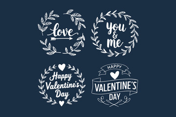 Celebrating Valentine's Day with Love Icons vector