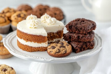 Delicious Cakes Cookies And Muffins A Sweet Treat Assortment