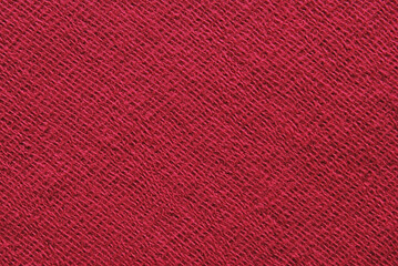 Red terry fabric texture as background