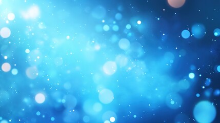 Obraz premium Abstract Bokeh City Lights with Blue Circular Blurring Effects