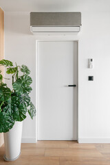 Modern air conditioning system enhancing comfort in a stylish interior space