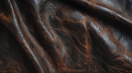 Rich Textured Leather Fabric Background