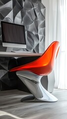Unique Chair Designs for Creative Offices Modern office workspace with stylish furniture.
