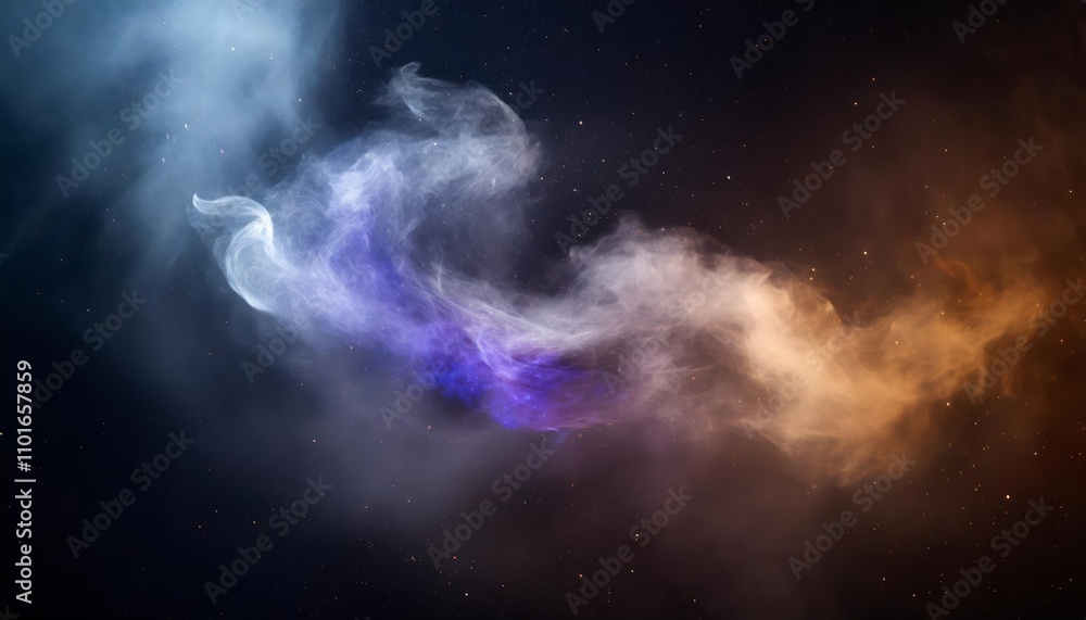 Poster smoke and dust effect overlays for digital photography and design - artistic textures and abstract e