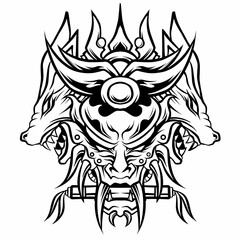 tribal skull tattoo design