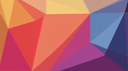 Vibrant Abstract Geometric Background with Overlapping Shapes