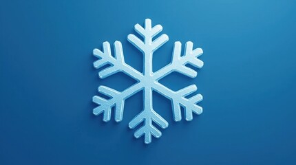 Icy Blue Snowflake Icon