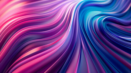 Obraz premium Abstract background featuring curved lines in pink, blue, and purple colors.